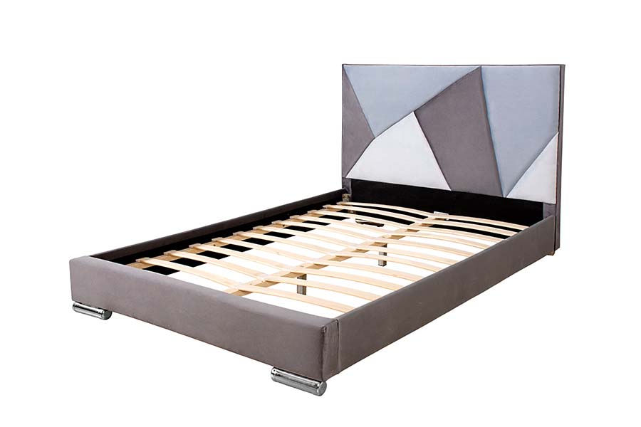 1571 合成皮革シングルベッド色分けされたヘッドボード子供用ベッド